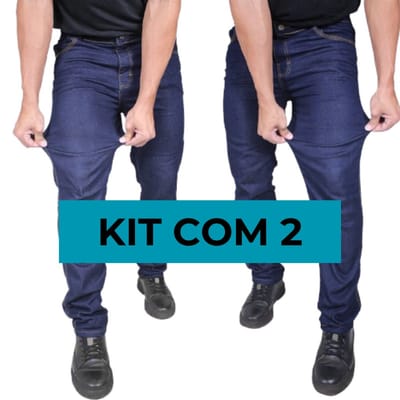 Kit 2 Calças Jeans Masculinas