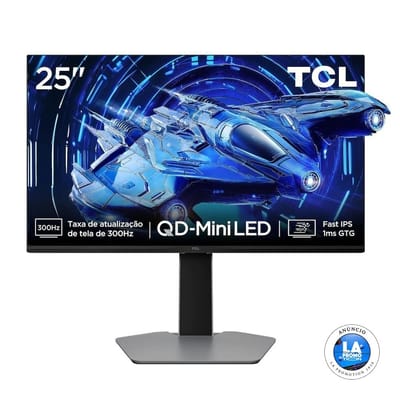 Monitor Gamer TCL 25" QD-Mini LED 300Hz 1ms