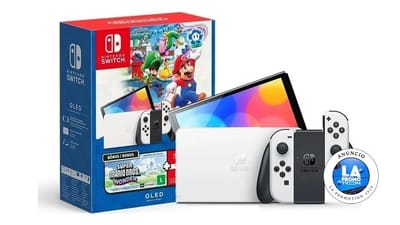 Nintendo Switch OLED Bundle Mario Bros. Wonder + NSO 3 Meses