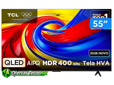 Smart TV 55 TCL 4K UHD QLED 55P7L Google TV 2026