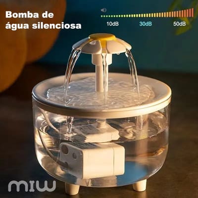 Bebedouro Automático para Gatos com Filtro e Silenciador