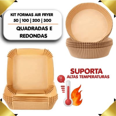 Kit Formas Descartáveis Para Airfryer Antiaderente