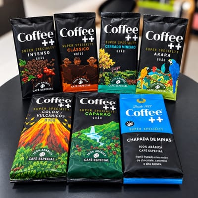 Kit 5 Pacotes Café Especial em Grãos Coffee Mais