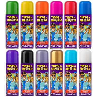 Tinta Spray para Cabelo 150ml Coloração Temporária