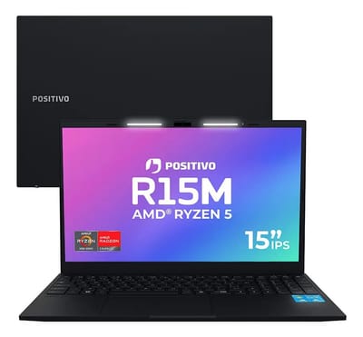 Notebook Positivo Vision R15M Ryzen 5 8GB 256GB SSD 15" Full HD