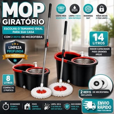 Balde com Centrífuga e Cesto Inox