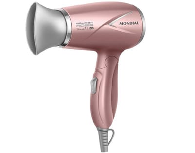 MONDIAL Secador de Cabelos Travel, Golden Rose, 1200W, Bivolt - SC-47-GR