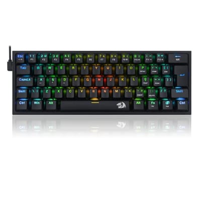 Teclado Mecânico Gamer Redragon Fizz RGB Switch Marrom