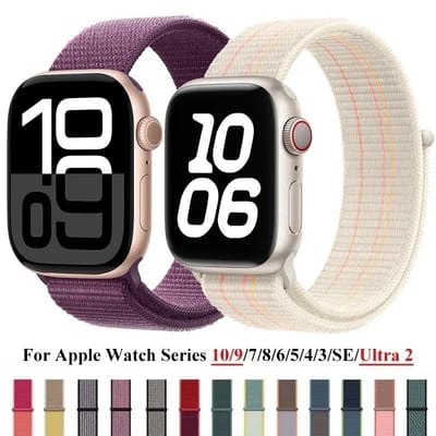 Pulseira Nylon Sport para Apple Watch Series 7 ao 10 Ultra