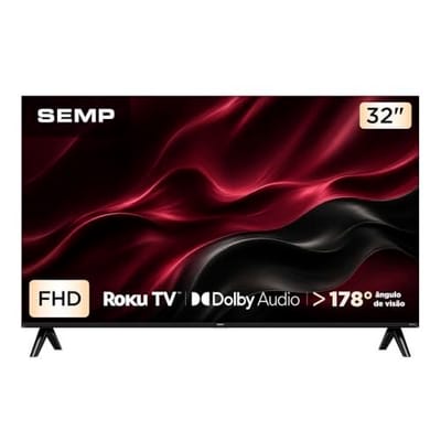 Smart TV Semp 32" Full HD Roku TV Wi-Fi