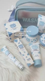 LAIKOU Kit Skincare Milk 7 Peças Produtos Para Skin Care Facial e Corporal + Protetor Solar SPF50 PA+