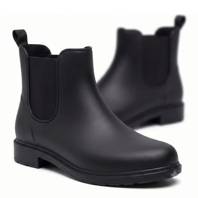 Bota Galocha Feminina Cano Curto Impermeável