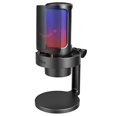 Microfone USB FIFINE A8 para Streaming e Jogos
