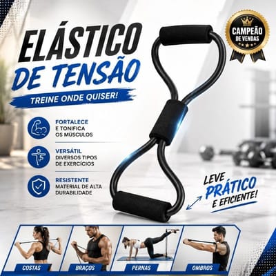 Elástico de Tensão Formato 8 para Treino Funcional