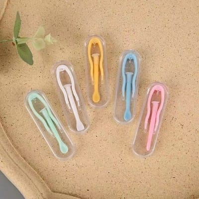 1 Conjunto Novo Mini Pinças De Lentes De Contato Multicoloridas E Bastão De Sucção Para Ferramenta De Braçadeiras Portát