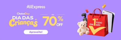Cupons AliExpress: R$420 e R$550 de desconto