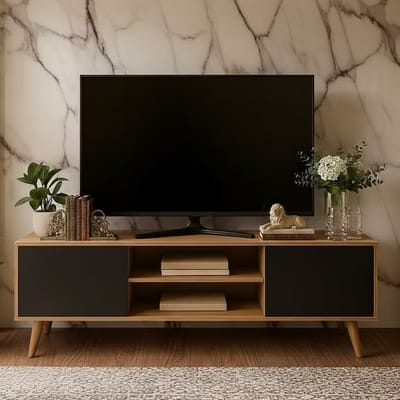 Buffet Aparador Para Sala Com 2 Portas Rack TV 50