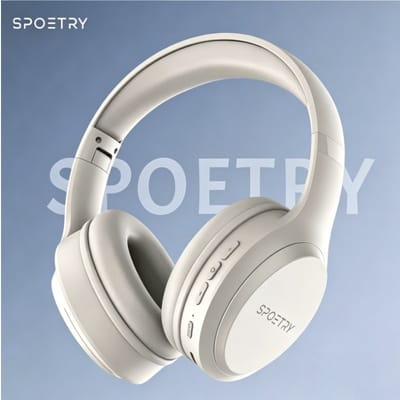 Fone De Ouvido Bluetooth SPOETRY Com Cancelamento De Ruído