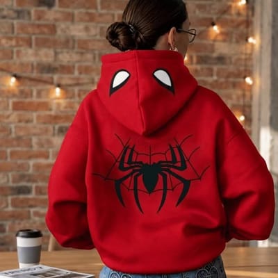 Blusa De Frio Moletom Canguru Homem Aranha 100% Algodao