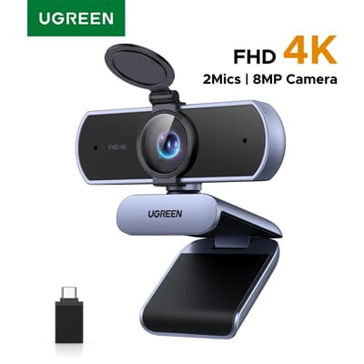 Webcam 4K 8MP Foco Automático Ugreen