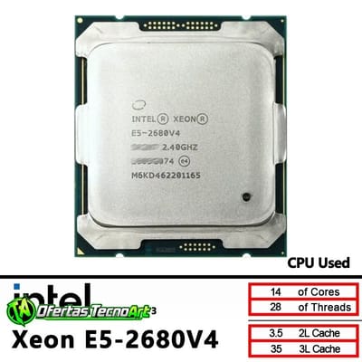 2x Processador Xeon E5 2680v4