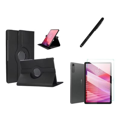 Kit Capa Giratória + Película + Caneta Lenovo Tab 10.1