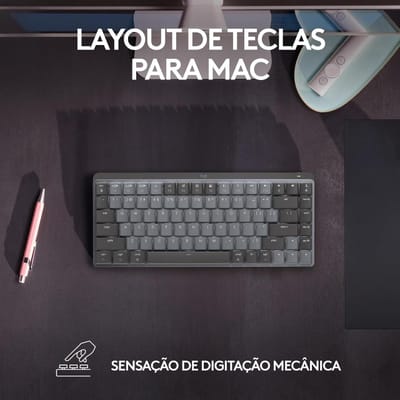 Teclado Mecânico sem fio Logitech MX Mechanical Mini