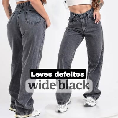 Calça Jeans Feminina Wide Leg