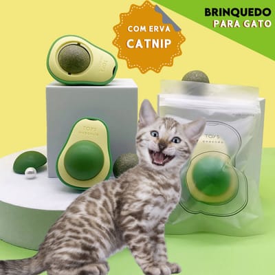 Brinquedo de Abacate com Catnip para Gatos