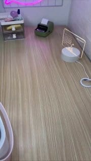 Organizador de Maquiagem com Espelho LED Giratorio