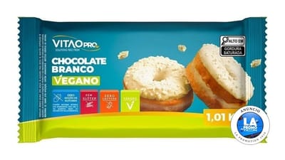Chocolate Branco Vegano Zero Açúcar VitaoPRO 1,01 Kg