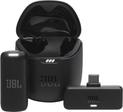 Microfone Lapela USB-C JBL Quantum Stream Wireless Preto