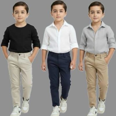 Calça Infantil Masculina Jeans e Esporte Fino