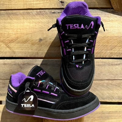 Tênis Tesla Coil Black White Casual Premium