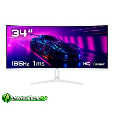 Monitor Gamer 34" Curvo 165Hz UltraWide QHD HQ Premium