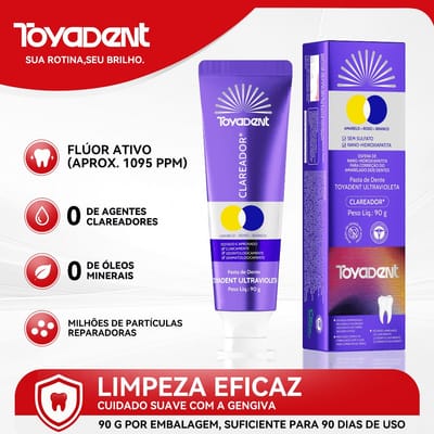 Creme Dental Toyadent Ultravioleta Maracujá 90g