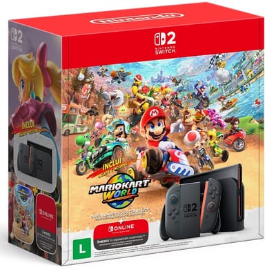 Nintendo Switch 2 + Mario Kart World + 3 Meses Online