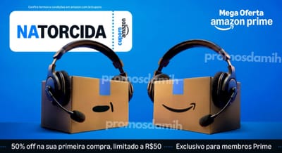 Cupom 50% OFF para primeira compra