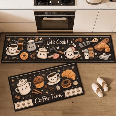 Jogo Kit De Tapetes Para Cozinha Antiderrapante Belga