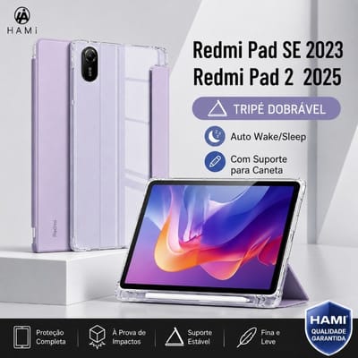 Capa para Redmi Pad SE 2023 / Redmi Pad 2 com Suporte para Caneta