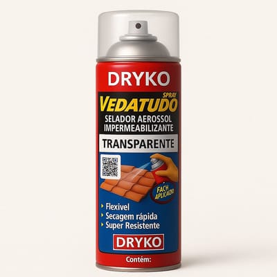 Spray Veda Tudo Borracha Líquida Impermeabilizante 100ml