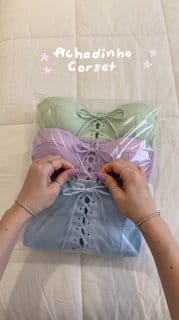 Top Cropped Alfaiataria Estilo Corset