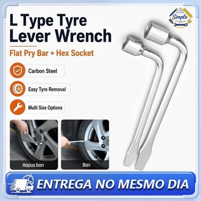 Chave De Roda Universal L 17mm/19mm Reforçada