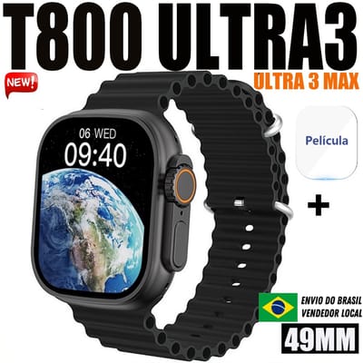 Smartwatch T800 Ultra 3 MAX Tela 2.19 NFC