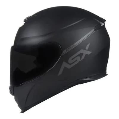Capacete ASX Eagle Solid Preto Brilhante