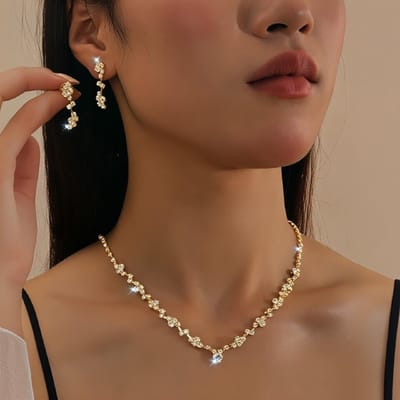 Conjunto Feminino Joias 2 a 4 Peças Dourado ou Prateado