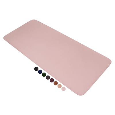 MousePad Grande Rosa Desk Pad Couro Gamer Office