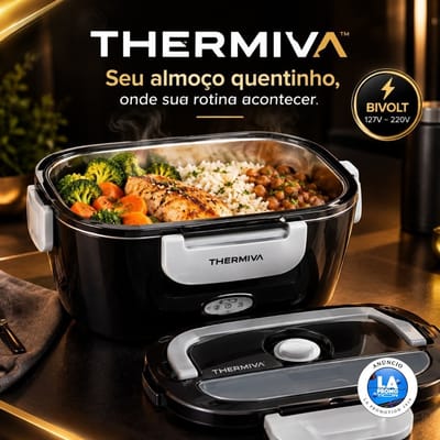 Marmiteira Elétrica Thermiva Bivolt Portátil Preta
