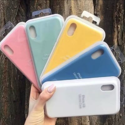 Capinha Silicone Aveludada iPhone XS/XR/XS Max