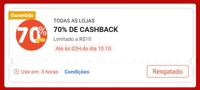Dica do que comprar com o cupom de cashback 70%